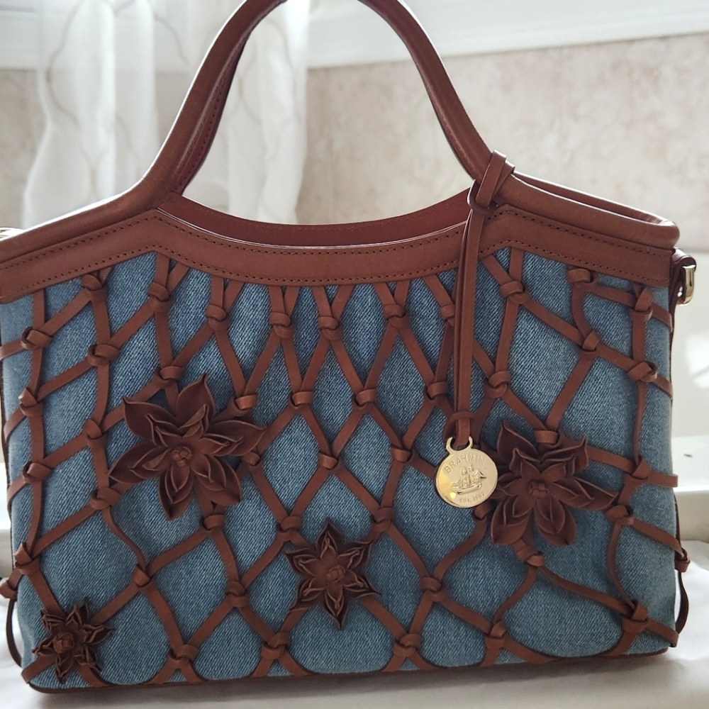 Brahmin Bekka Tan Leilani Shoulder Handbag